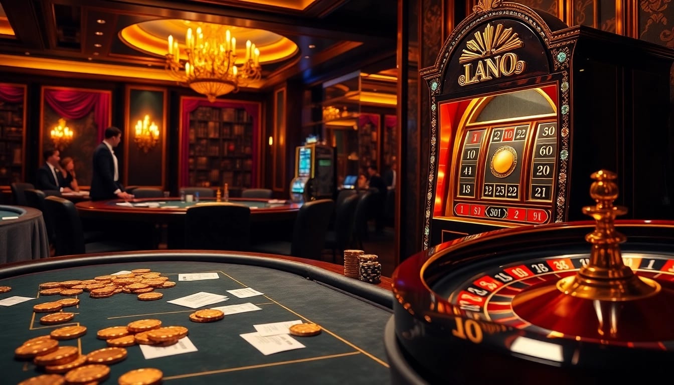 Players engaging in high-stakes poker at luxury casino while betting on JL55.