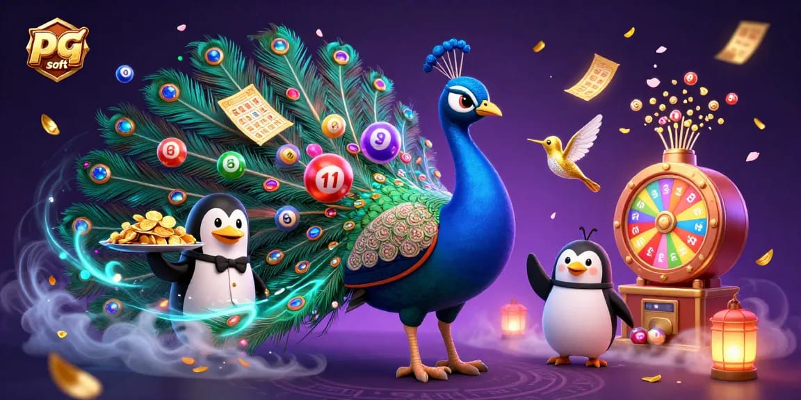 Join the fun with pg soft's colorful lottery scene showcasing dynamic action and vibrant gaming elements.