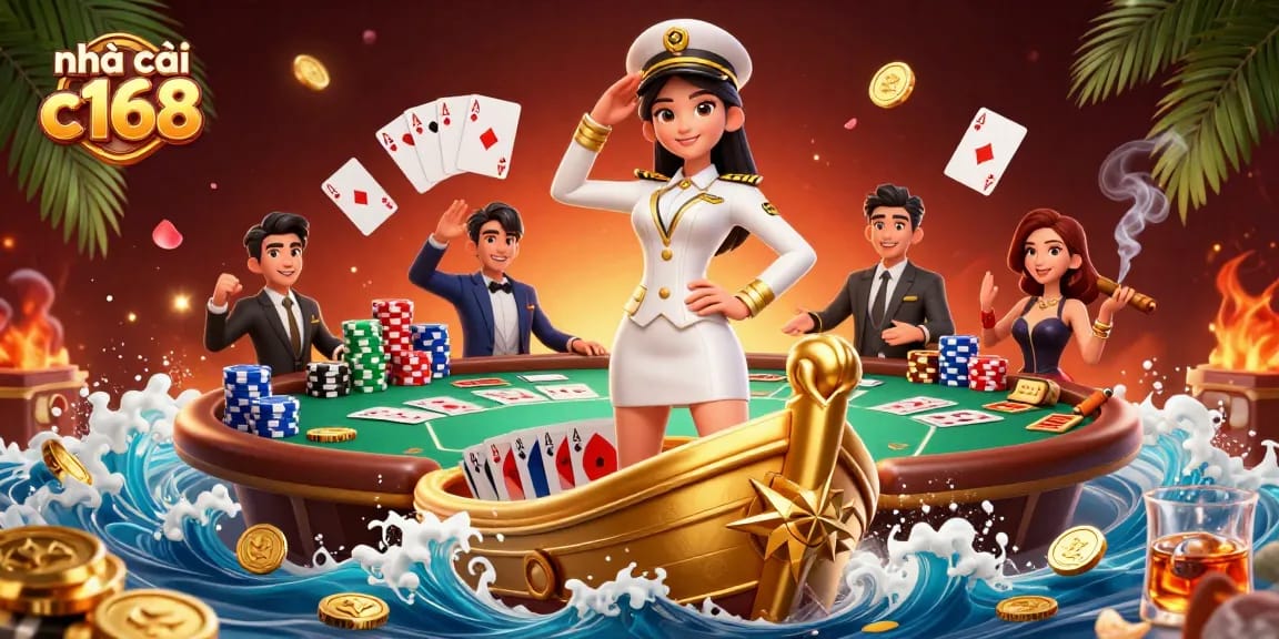 Bet on the excitement with nhà cái c168, showcasing vibrant casino elements and Asian elegance.