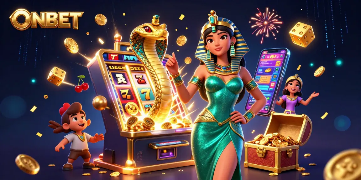 Experience exciting slots and jackpots with ONBET's vibrant casino atmosphere.