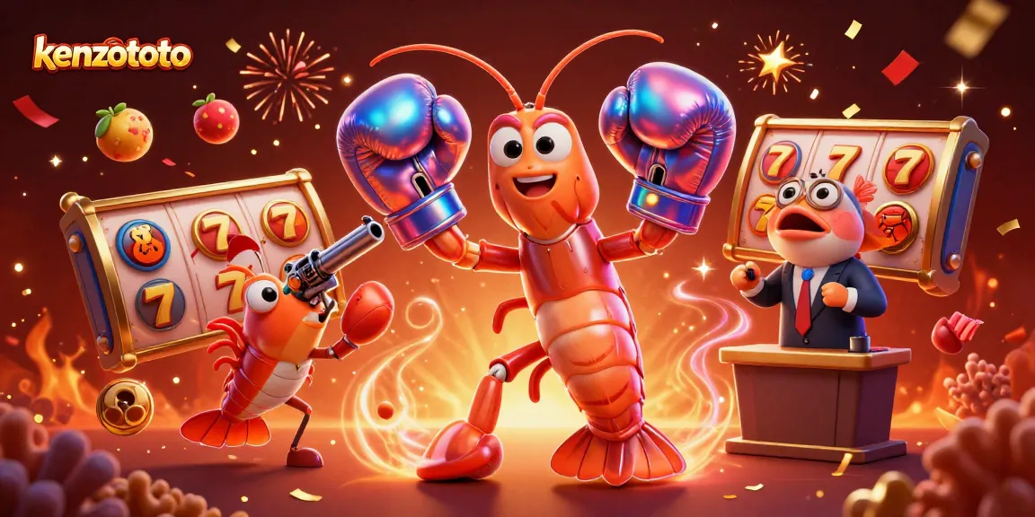 Kenzototo engages players with vibrant slot reels and dynamic 3D characters in a fun-filled jackpot chase.