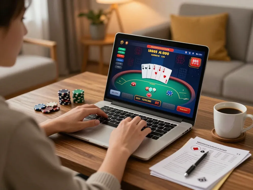 Participating in ok365 đăng nhập for seamless online gaming experience at home.