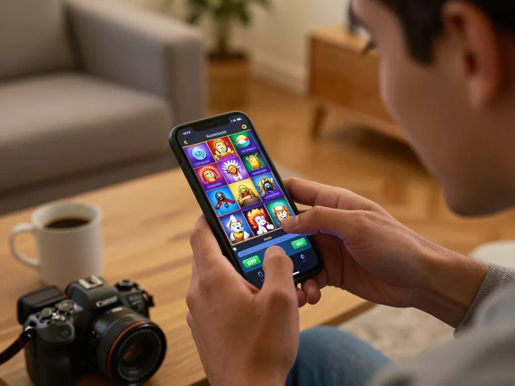 Permainan slot online yang menarik menampilkan kegembiraan pengguna di rumah