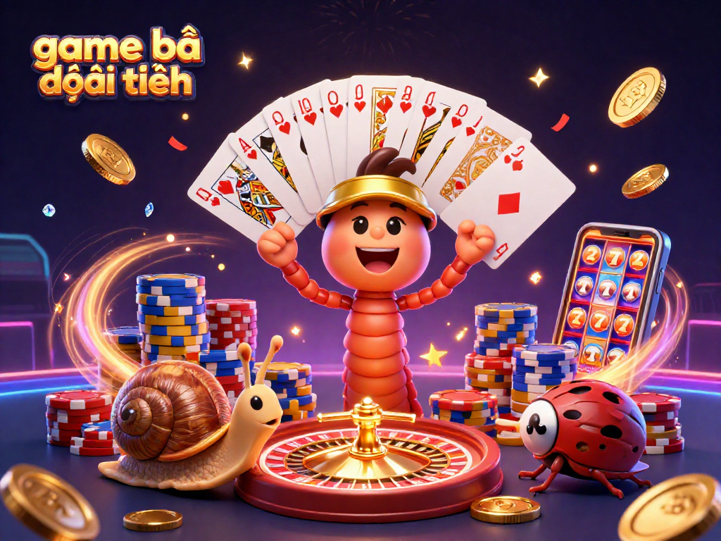 Experience game bài đổi thưởng with a vibrant casino scene featuring colorful characters and dynamic gaming elements.
