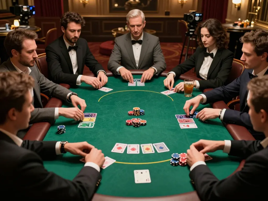 Engaging poker strategy session at cm888 casino with players in action