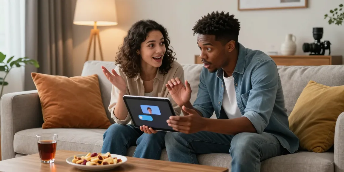 Exciting interaction with spicy chat ai characters in a cozy living room.