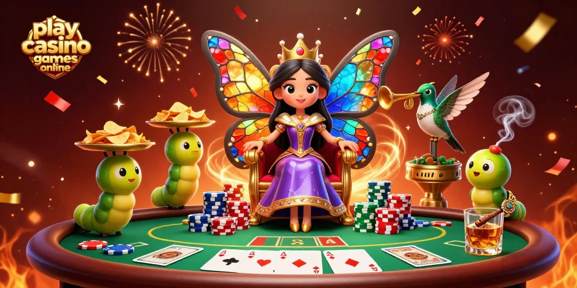 Engage and play casino games online with colorful casino characters in an exciting 3D illustration.