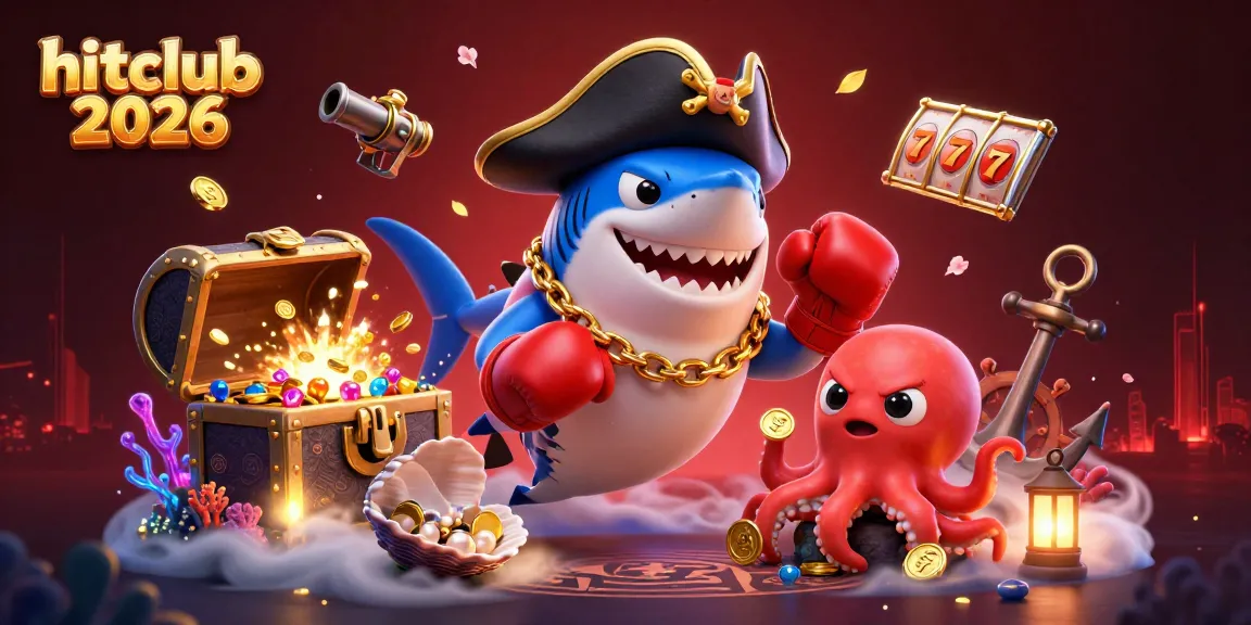 Engage in thrilling gameplay with hitclub 2026, showcasing pirate shark, pufferfish, and octopus in an exciting casino scene.