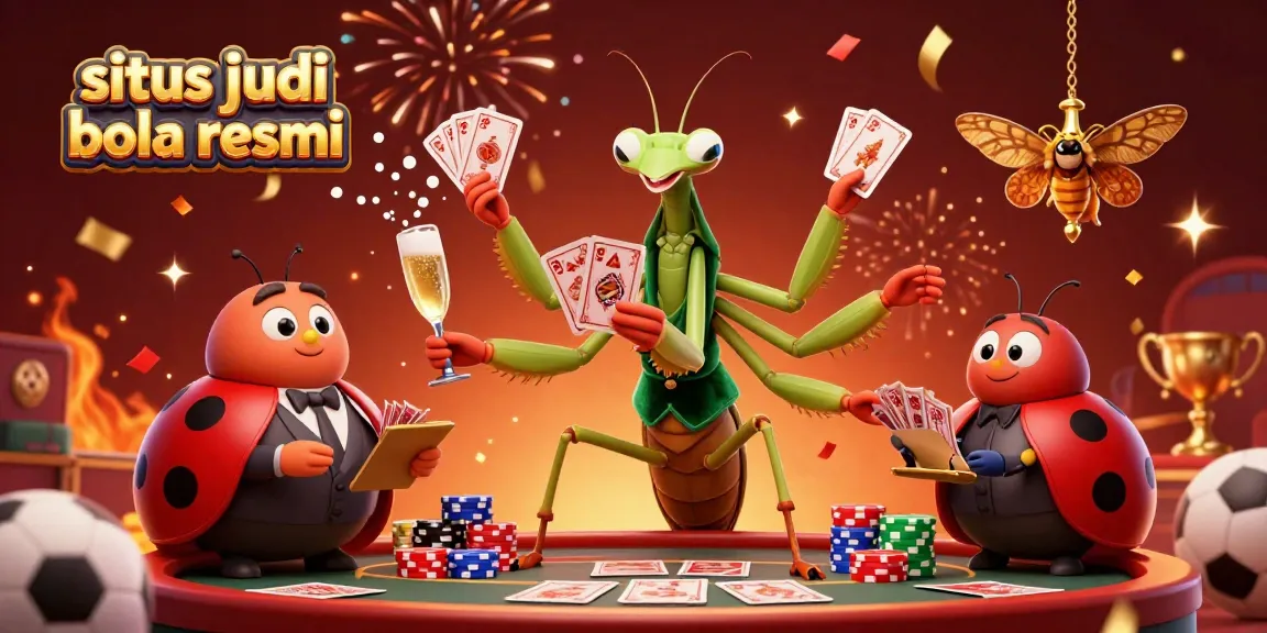 Betting on situs judi bola resmi with a vibrant scene showcasing a card sharp and pit boss in a dynamic sports atmosphere.