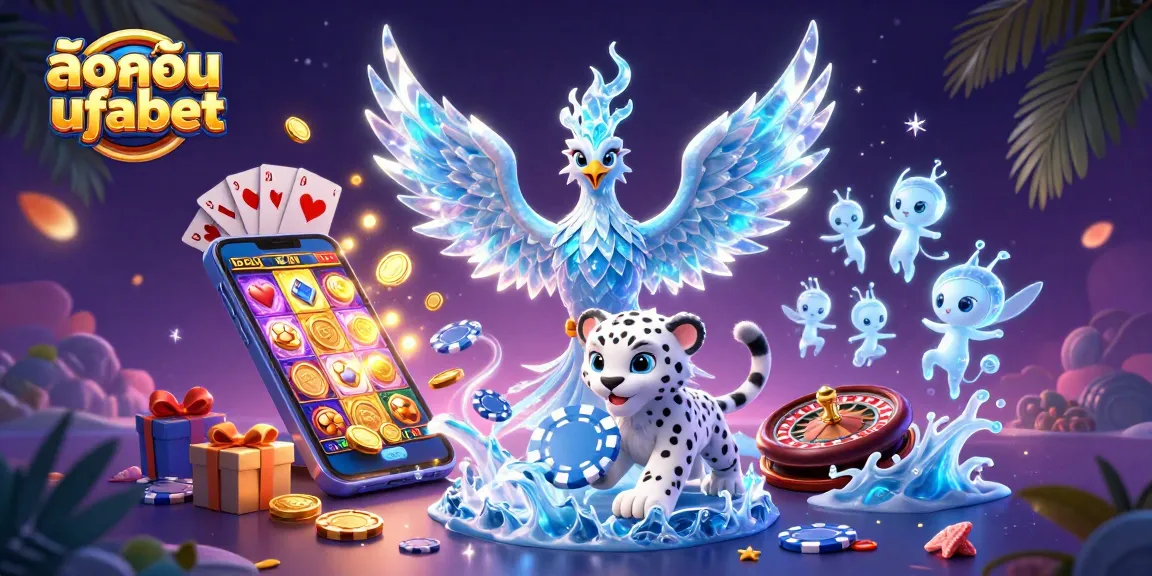 Experience thrilling gameplay with ล็อคอิน ufabet as the ice phoenix dazzles among interactive casino elements.