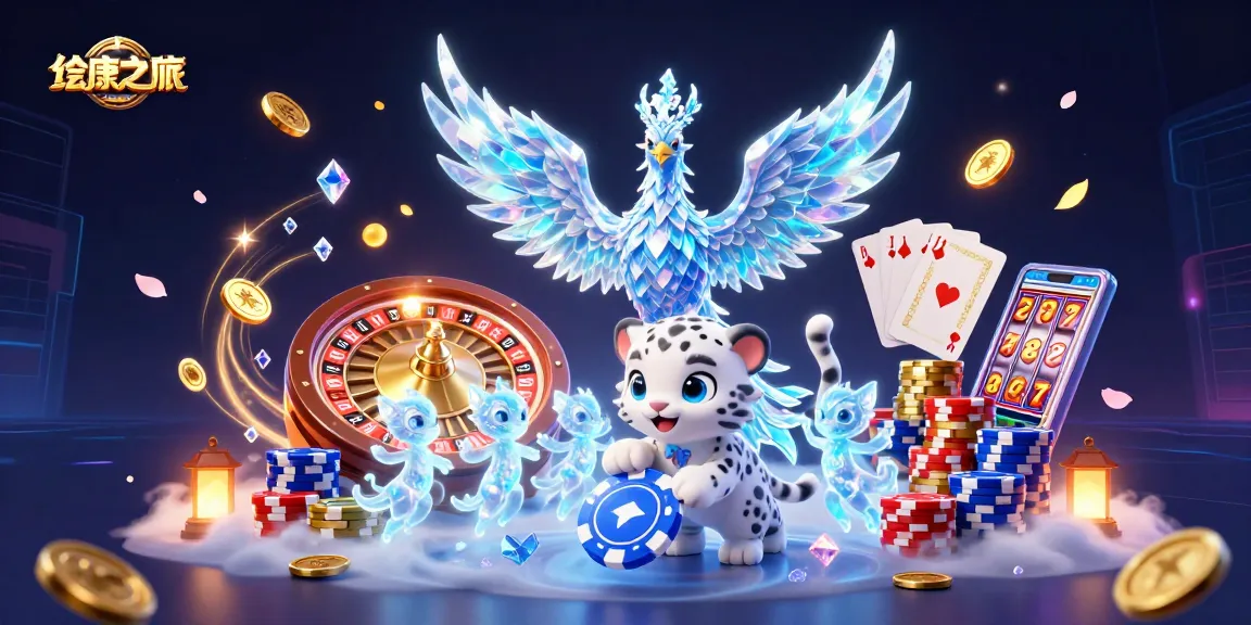 Engage in thrilling gameplay at daotaolaixeyenbai with an ice phoenix and poker chips!