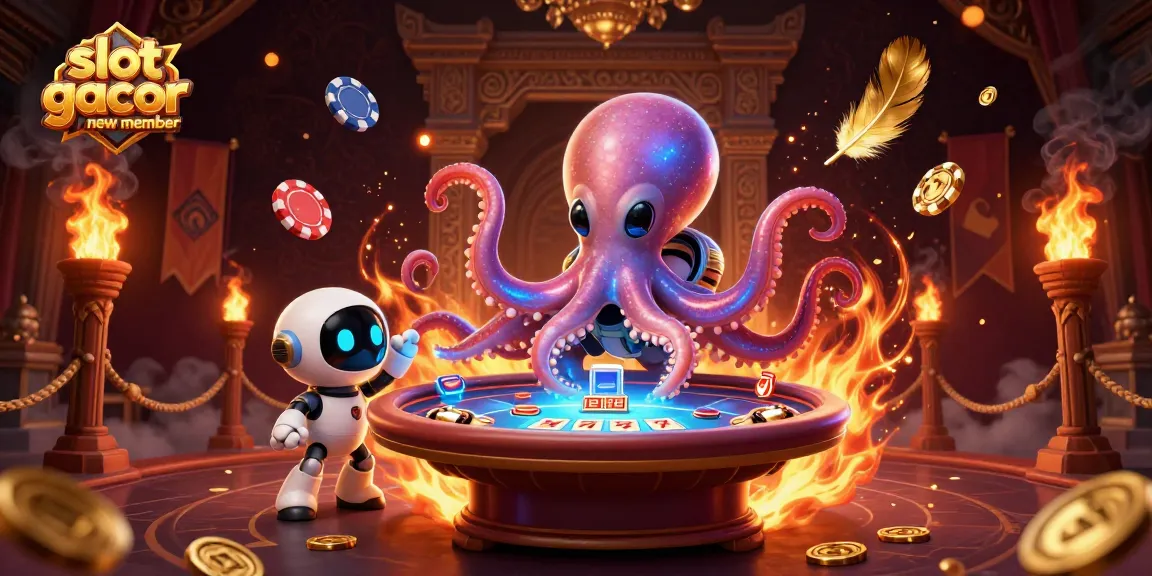 Engage with slot gacor new member strategies through an exciting 3D casino scene featuring vibrant characters and visuals.