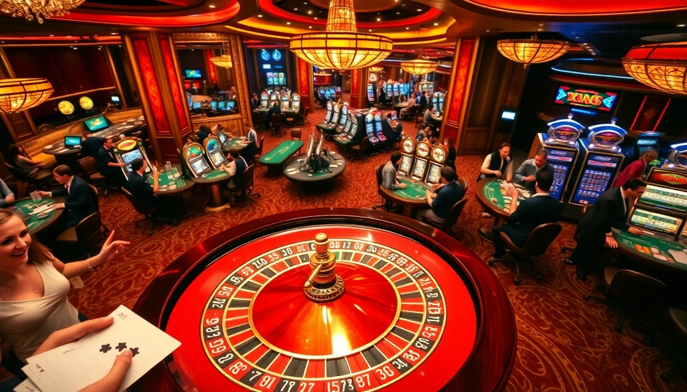 Players enjoying a thrilling game at xx88 casino table with rich decor and vibrant atmosphere.