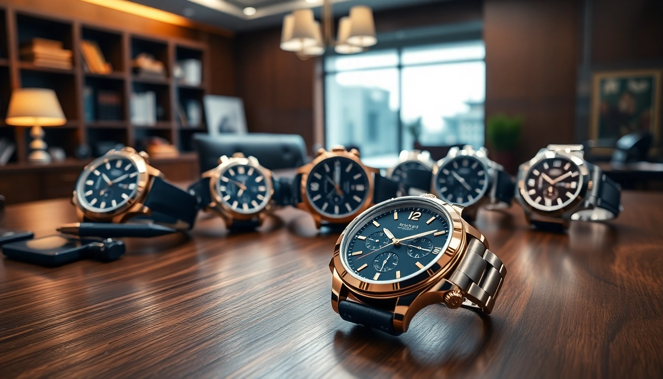 Showcase of exquisite replica watches highlighting craftsmanship and luxury.