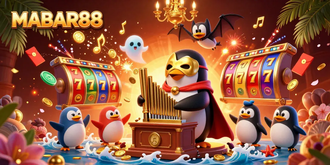 Experience the thrill of MABAR88 with vibrant slot reels and a dynamic casino atmosphere.