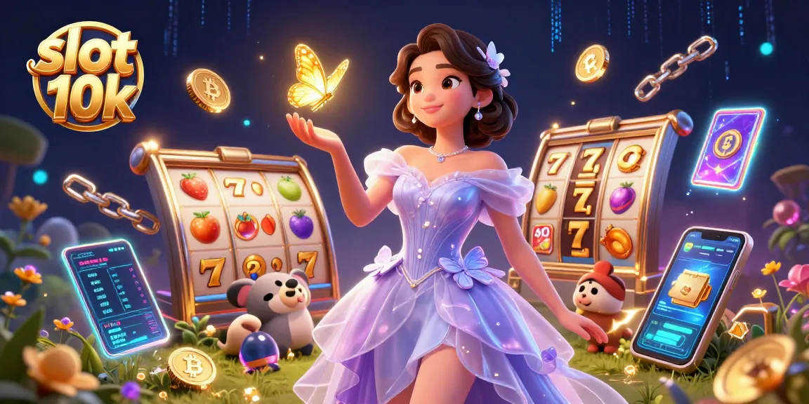 Experience exciting wins with slot 10k and colorful game elements in an enchanting illustration.