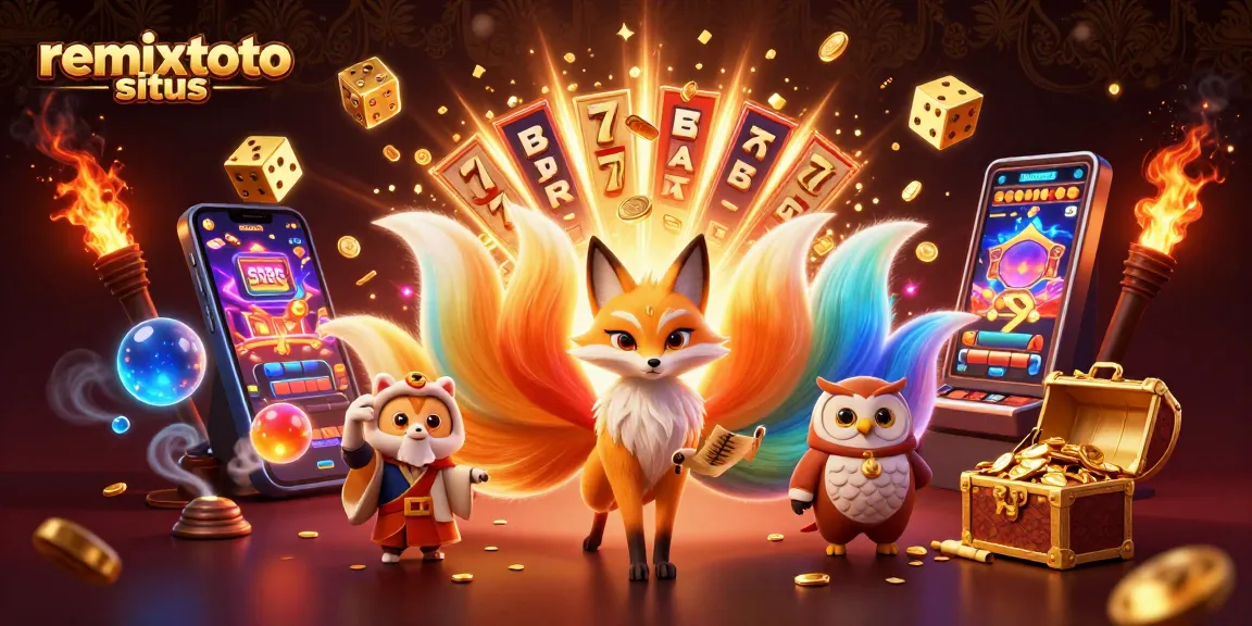 Experience thrilling gameplay with remixtoto situs showcasing vibrant characters and casino elements.