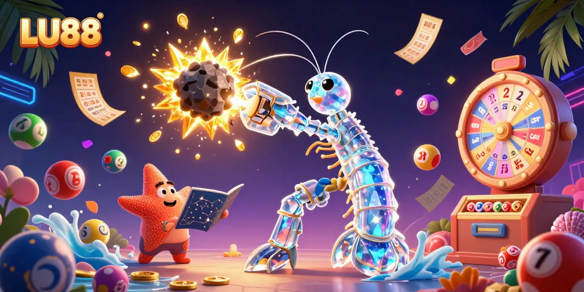 LU88 showcases exhilarating gaming with vibrant illustrations of lottery dynamics and rewards.