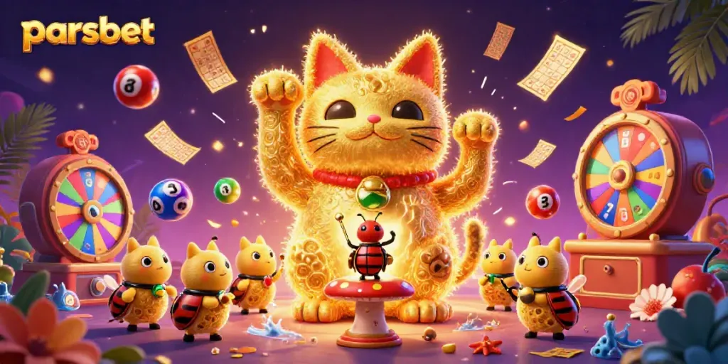 parsbet ile şans oyunları heyecanını artıran, renkli ve dinamik bir 3D casino sahnesi.