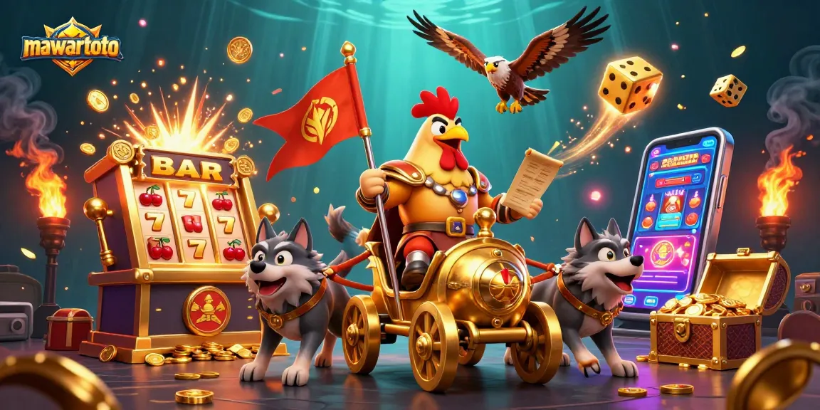 Rasakan sensasi permainan kasino di mawartoto dengan karakter menarik dalam ilustrasi 3D ini.