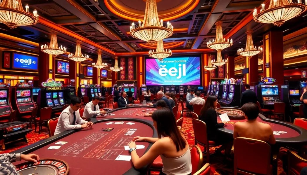 Experience the thrill of eejl gaming at a luxurious casino with exciting tables and vibrant atmosphere.