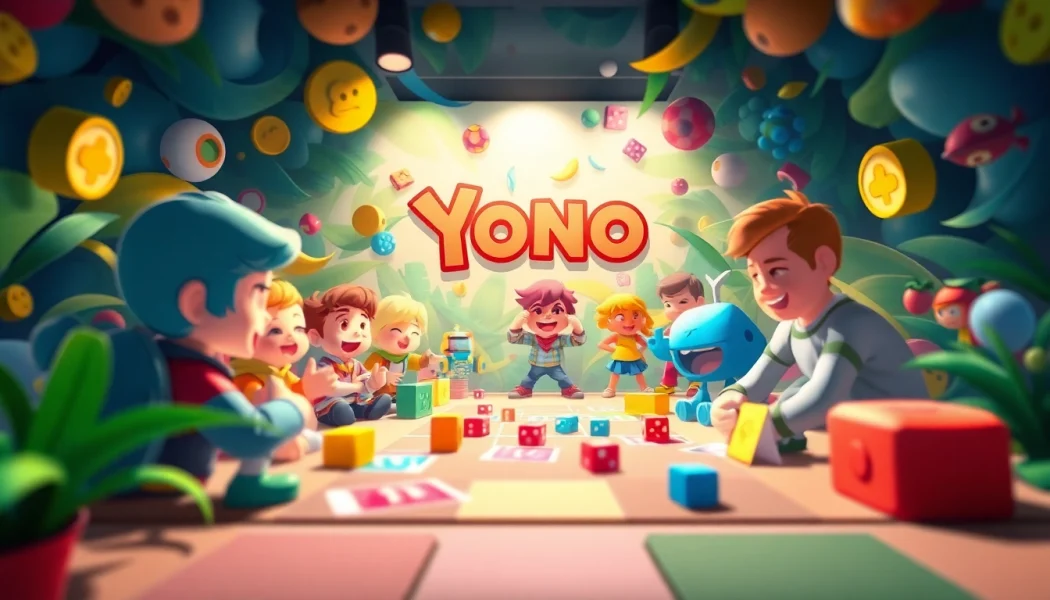 Engaging scene depicting Yono games with vibrant characters and dynamic elements.